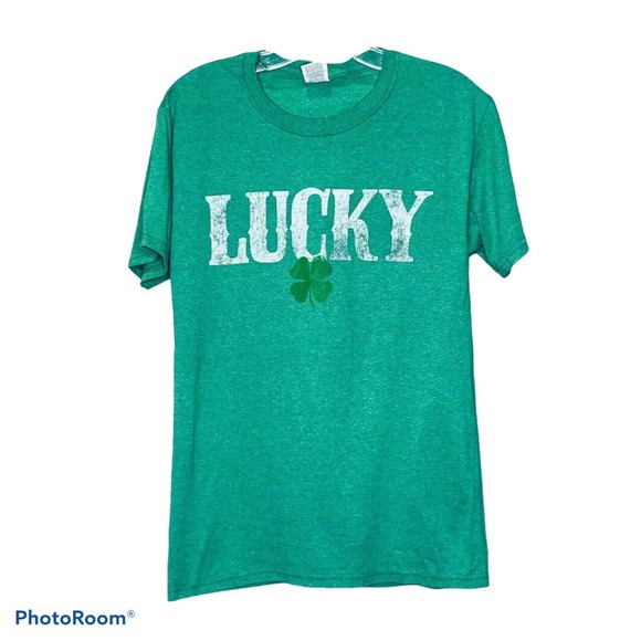 Fruit of the Loom Other - Fruit Of The Loom Men's T-Shirt Crew Neck Green Lucky Clover Irish Size Small